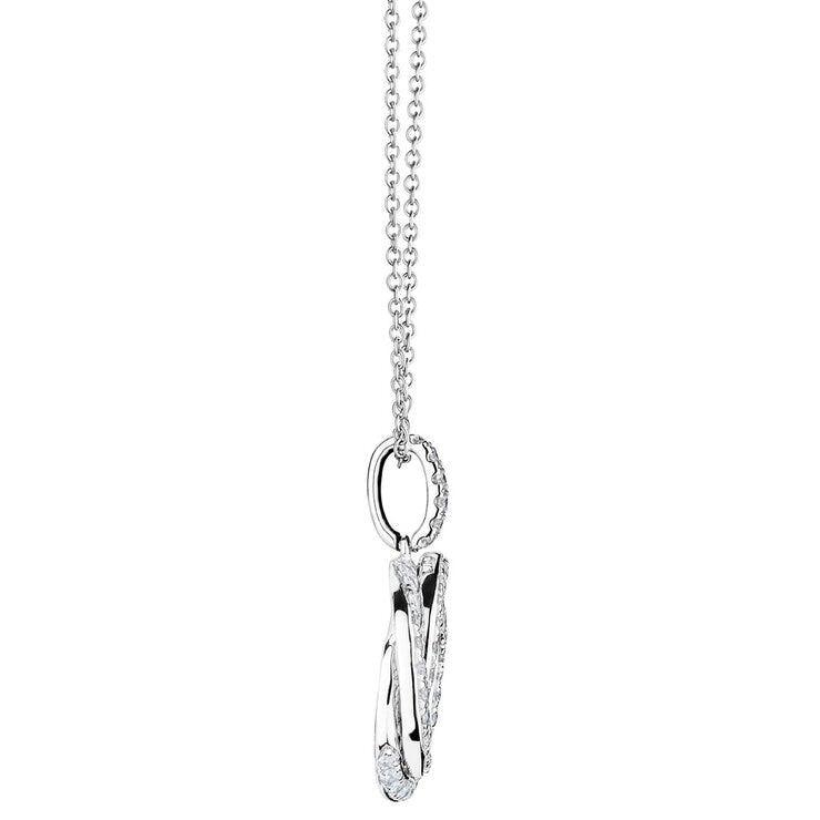 Costco diamond knot pendant 0.39ctw 18ct white gold, imported from the UK
