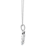 Costco diamond knot pendant 0.39ctw 18ct white gold, imported from the UK