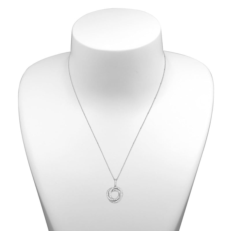 Costco diamond knot pendant 0.39ctw 18ct white gold, imported from the UK