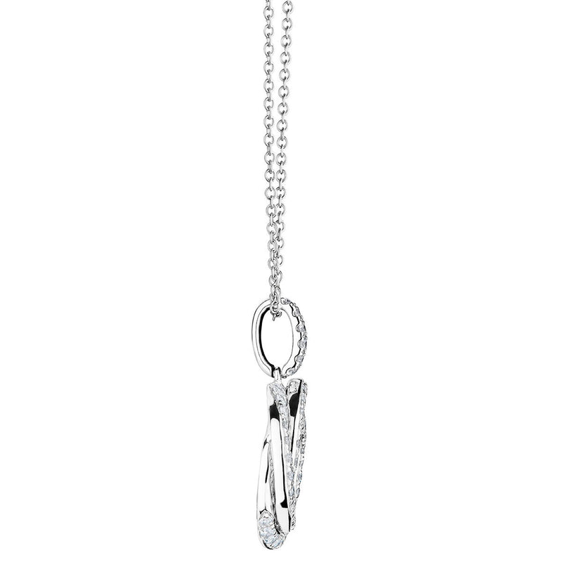 Costco diamond knot pendant 0.39ctw 18ct white gold, imported from the UK