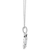 Costco diamond knot pendant 0.39ctw 18ct white gold, imported from the UK