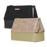 Tahari cosmetic bag with three sections (British brand)