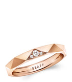 Graff Signature rose gold diamond ring, imported from the UK