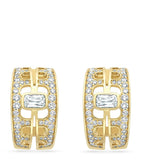 Boodles diamond and gold earrings, imported from the UK