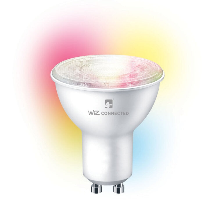 4lite WiZ white GU10 smart bulb 4 pack (British brand)