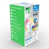 4lite WiZ white GU10 smart bulb 4 pack (British brand)