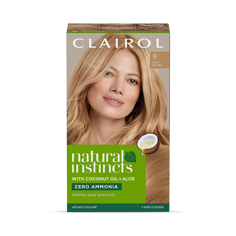 Clairol hair colour Light Blonde 9, imported from the UK
