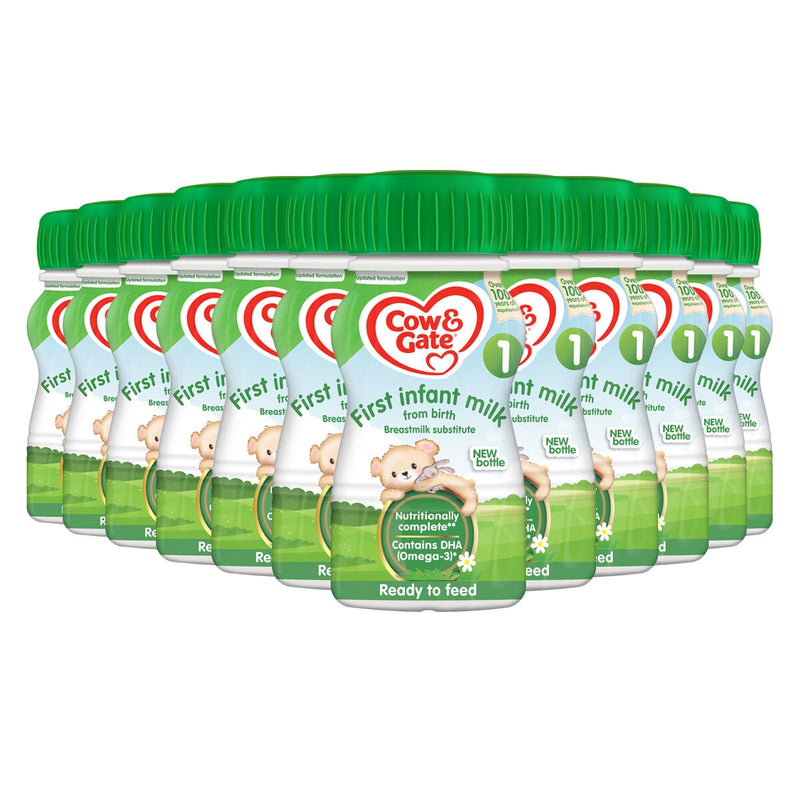 Cow & Gate 1st Milk Ready To Drink infant formula 12 x 200ml - British product