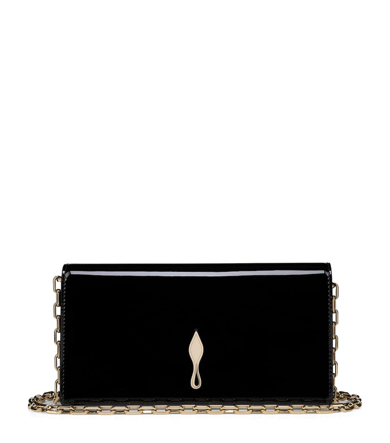 Christian Louboutin Bettina patent leather clutch bag (British brand)