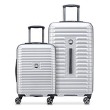 Delsey 2 piece hardside trunk set black or silver, UK version