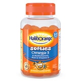 HalibOrange Omega-3 orange flavour multivitamin softies 3 x 60 count, UK version