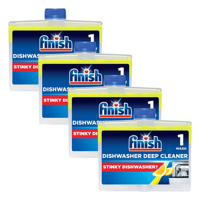 Costco UK Finish Lemon Sparkle Dishwasher Cleaner 4 x 250ml- Buy online at McGrocer