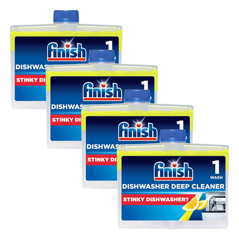 Finish Lemon Sparkle dishwasher cleaner 4 x 250ml - British product