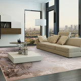 Asiatic Aurora Etch grey abstract rug medium - British product