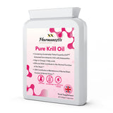 Pharmanostix krill oil supplement 500mg 60 capsules (British brand)