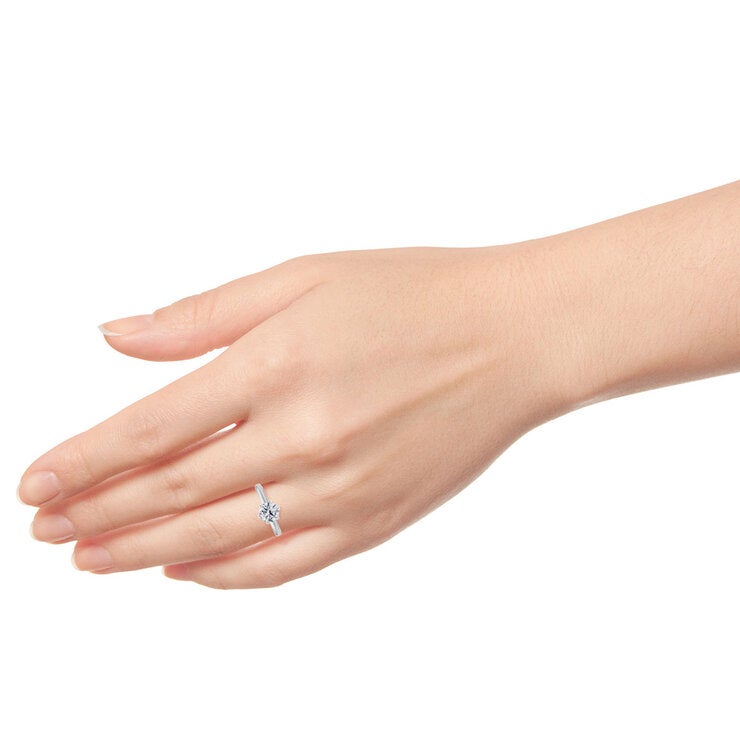 Costco diamond solitaire ring round brilliant cut 0.70ct platinum (British brand)