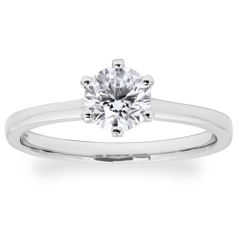 Costco diamond solitaire ring round brilliant cut 0.70ct platinum (British brand)