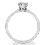 Costco diamond solitaire ring round brilliant cut 0.70ct platinum (British brand)