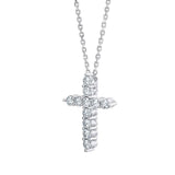 Pendentif croix en diamant Costco 1,00 cttw, 18 pouces, importé du Royaume-Uni