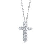 Pendentif croix en diamant Costco 1,00 cttw, 18 pouces, importé du Royaume-Uni