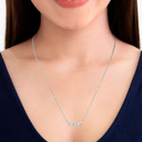Costco 1.00ctw round brilliant diamond necklace white gold - British product