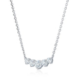 Costco 1.00ctw round brilliant diamond necklace white gold - British product