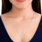 Costco 1.00ctw round brilliant diamond necklace white gold - British product