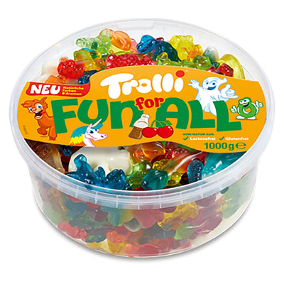 Costco UK Trolli Fun for All Sweet Mix Fruit Gum and Marshmallow Assortment 1kg- Buy online at McGrocer