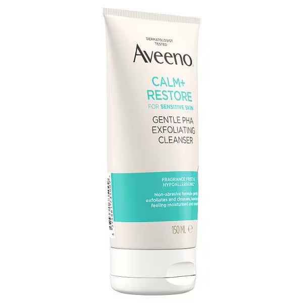 Aveeno Face Calm Restore Exfoliating Cleanser 150ml - British product
