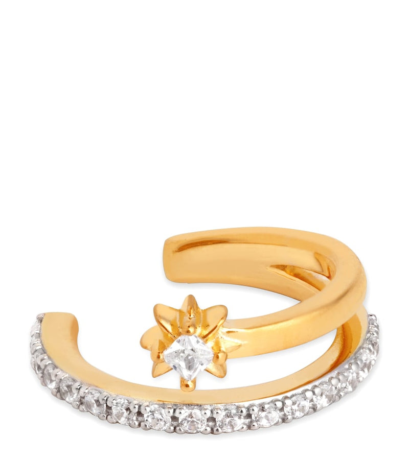 Astrid & Miyu Cosmic crystal illusion ear cuff - British product