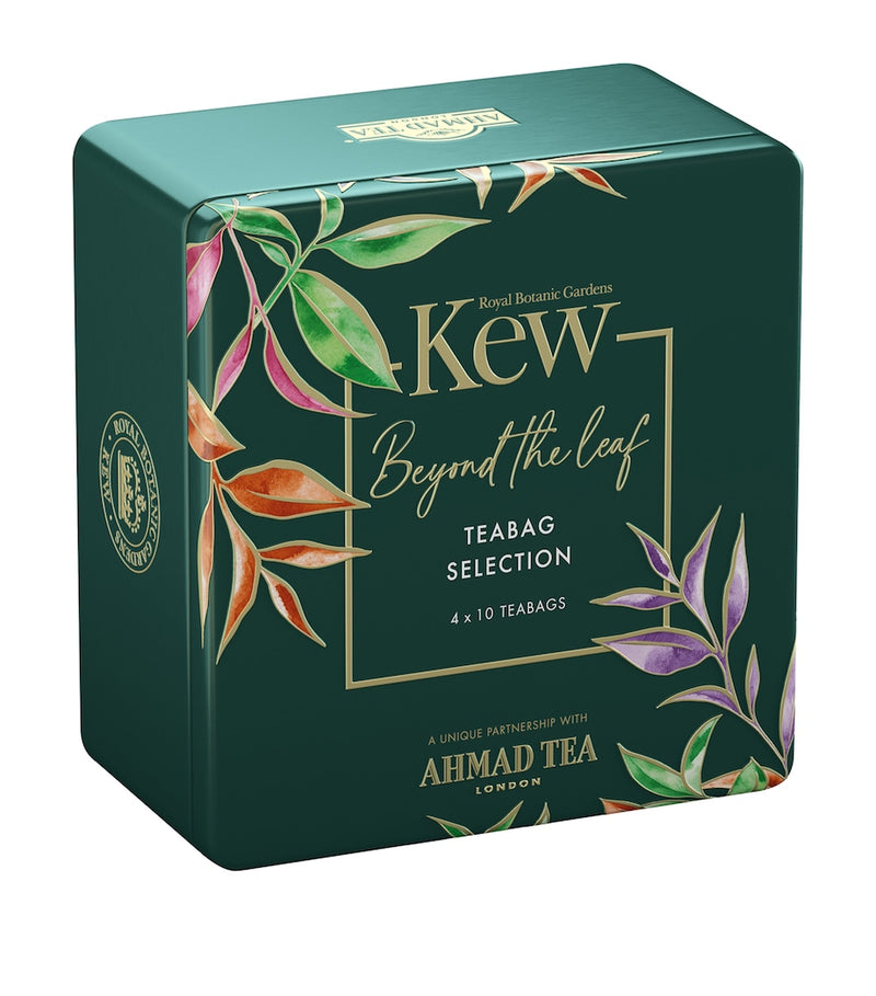 Ahmad Tea selection caddy containing four varieties of tea bags, totaling 40 bags - British product