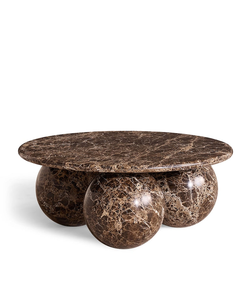Soho Home Oxley coffee table in Dark Emperador marble - British product
