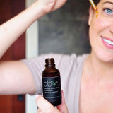 Obvs Organic Rosehip Oil moisturising bottle, imported from the UK