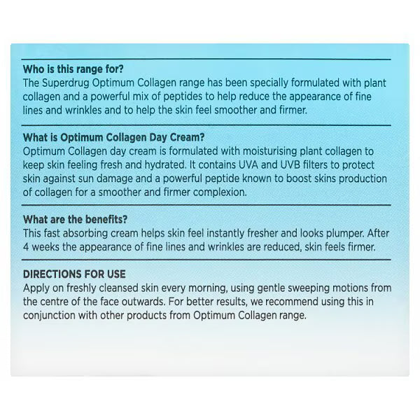 Optimum Collagen Day Cream 50ml, imported from the UK
