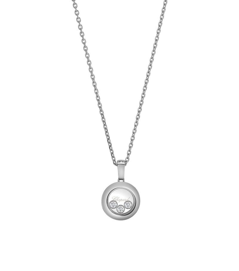 Chopard white gold Happy Diamonds pendant necklace (British brand)