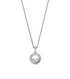 Chopard white gold Happy Diamonds pendant necklace (British brand)