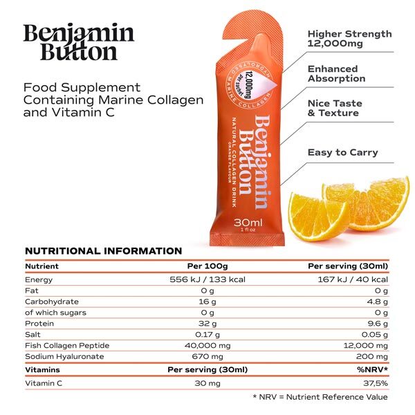 BB liquid marine collagen orange 12,000mg 28x30ml - British product