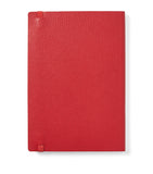 Aspinal Of London grained leather bound A5 notebook - British product