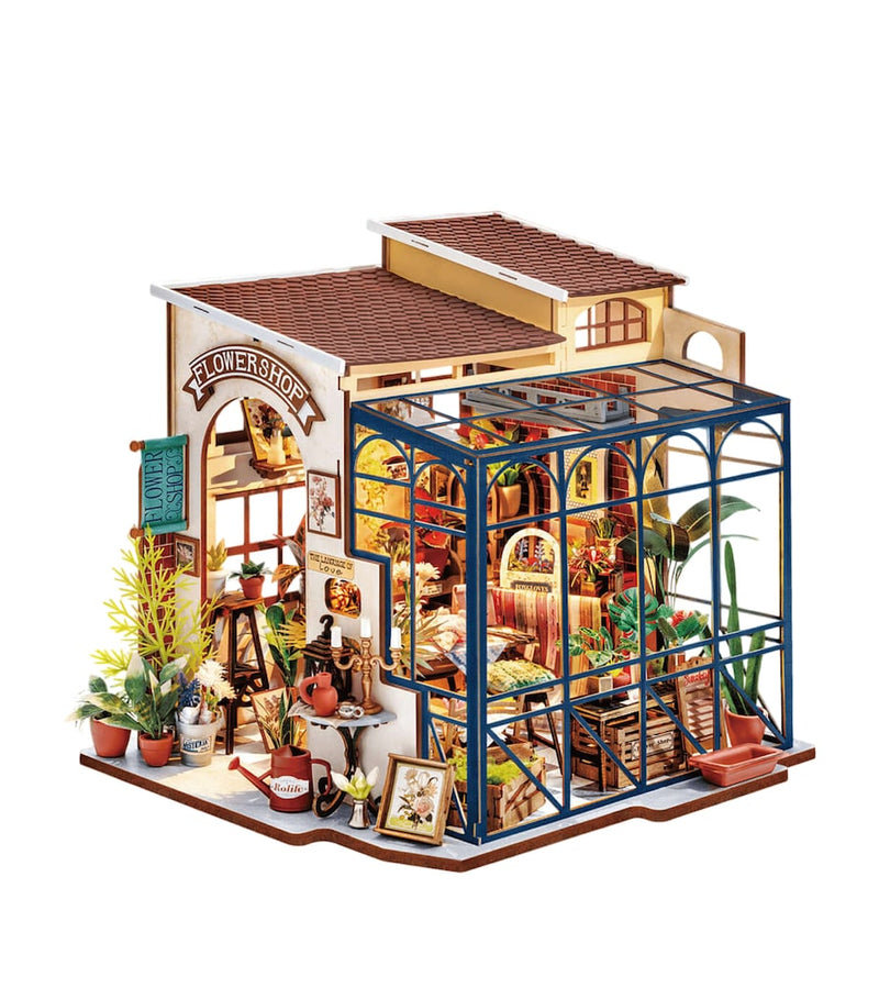 Robotime Rolife Emily's Flower Shop miniature house kit - British product