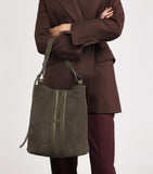 Harrods x Tusting suede H tote bag - British product