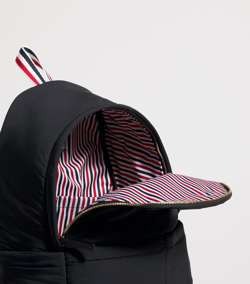 Thom Browne twill multi-pocket backpack, UK version