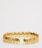 Suzanne Kalan half pavé cuff bangle yellow gold diamonds - British product