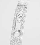 Messika Move Noa diamond white gold bangle 1.20ct, imported from the UK
