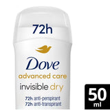 Superdrug Dove Advanced Care Invisible Stick Antiperspirant 50ml- Buy online at McGrocer