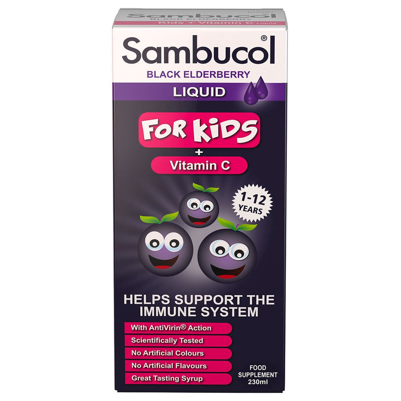 Sambucol black elderberry liquid for kids 230ml (British brand)