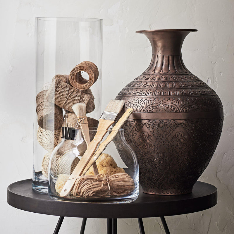 LSA International clear column vase 36cm, UK version