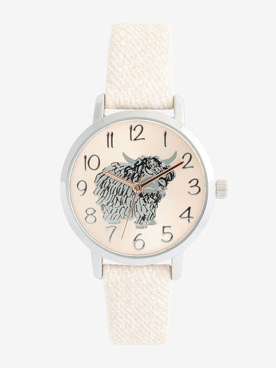 Next Neutral Hamish The Highland Cow Watch with 3cm Diameter- Buy online at McGrocer