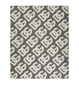 Harrods Dolce&Gabbana Casa Wool-Cashmere-Silk Logo Throw 140cm x 180cm- Buy online at McGrocer