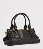 Chloé Paddington shoulder bag in glossy leather with gold-tone hardware (British brand)