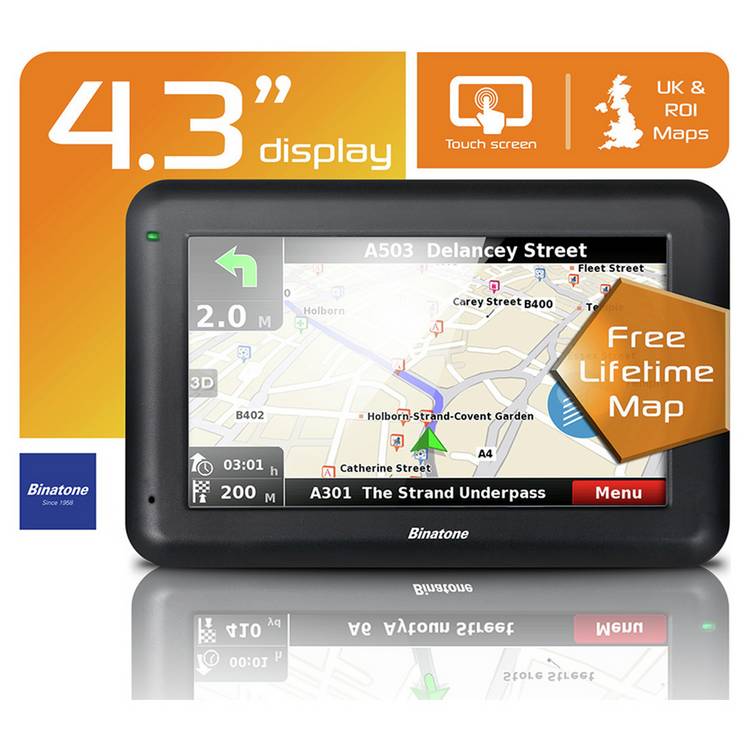 Binatone U435 sat nav 4.3 inch (British brand)